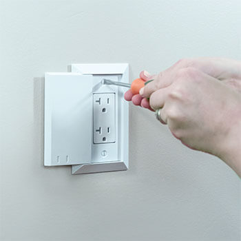 Socket Shield outlet covers are easy to use.  No more struggling to remove child safety caps. 