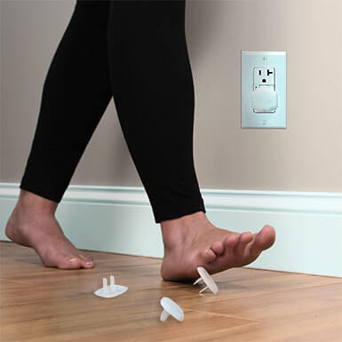 Socket Shield provides a outlet cover safety solution to avoid those pesky plugs we all have experienced. 